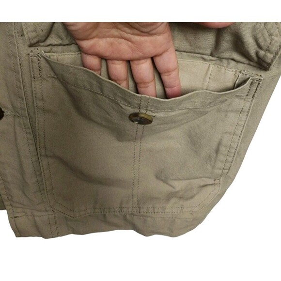 Cabela's 100% Cotton Buttoned Outdoor Jacket Size Large Corduroy Collar & Cuff - Picture 10 of 10